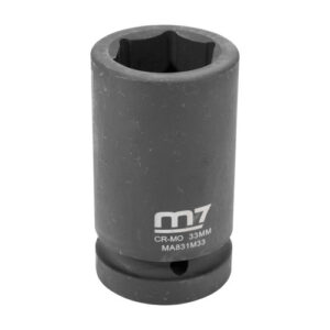 M7 3mm Deep Impact Socket 6 Point Head And 1 Inch Drive Chrome Moly (MA831M33)
